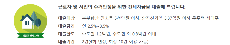 버팀목 전세자금 대출